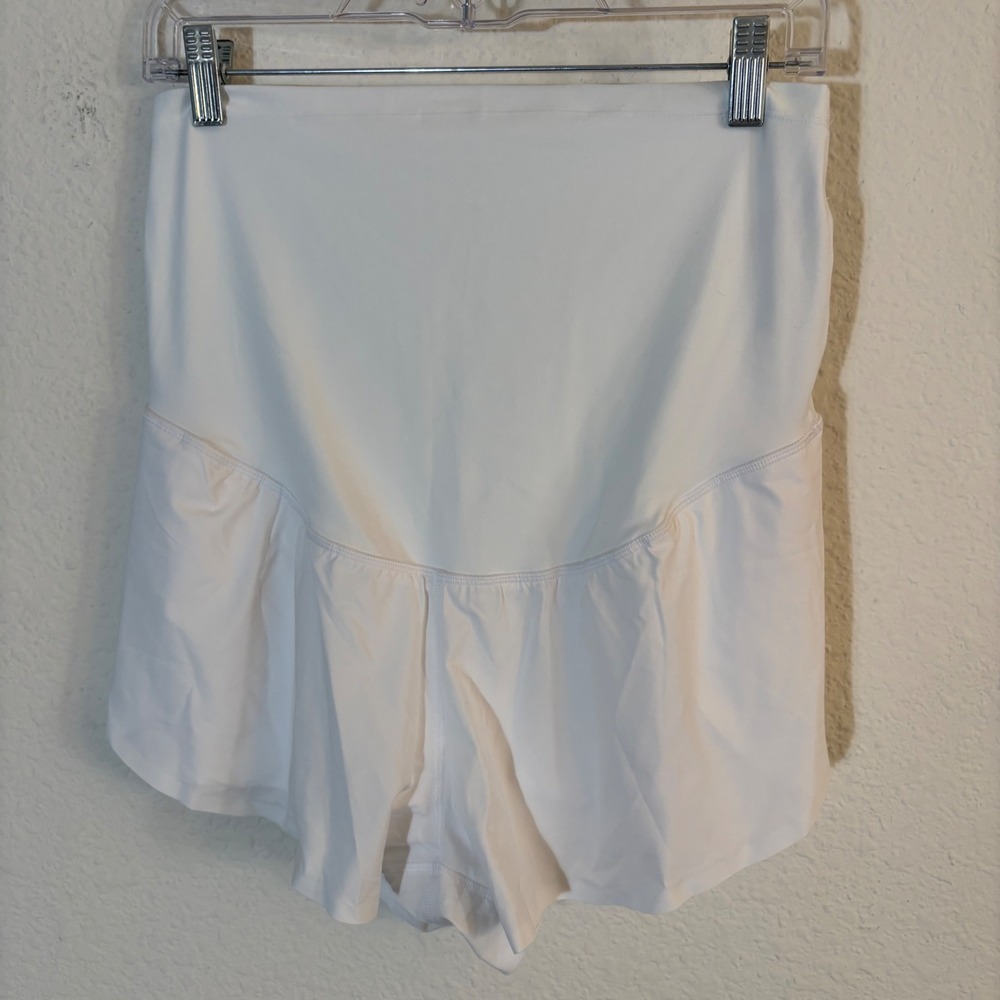 Momanda Maternity Shorts Women Medium White MS003 SM2359